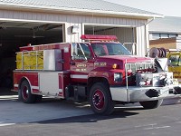 Pumper/Tanker Truck of Fire Department 